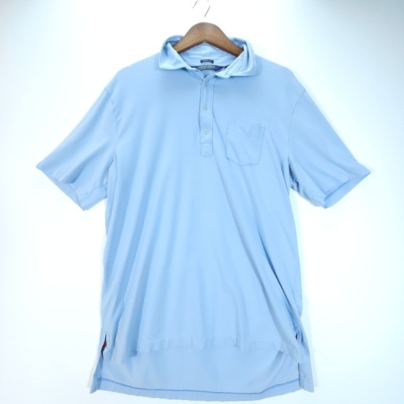 Polo Golf Ralph Lauren Other - Streetwear Polo Golf Ralph Lauren Mens L Light Blue Stretch Lisle Pocket Polo